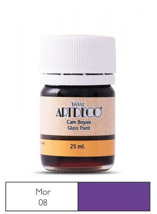Artdeco Cam Boyası 25 Ml Öğrenci Tipi 08 Mor (1 Adet)