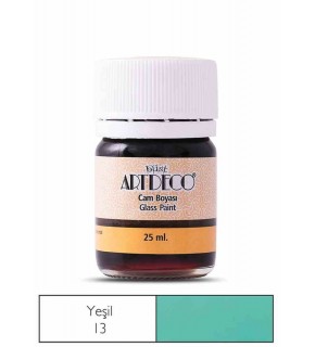 Artdeco Cam Boyası 25 Ml Öğrenci Tipi 13 Yeşil (1 Adet)