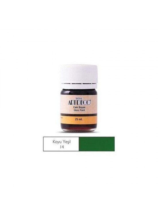 Artdeco Cam Boyası 25 Ml Öğrenci Tipi 14 K.Yeşil (1 Adet)