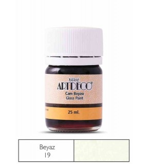 Artdeco Cam Boyası 25 Ml Öğrenci Tipi 19 Beyaz (1 Adet)