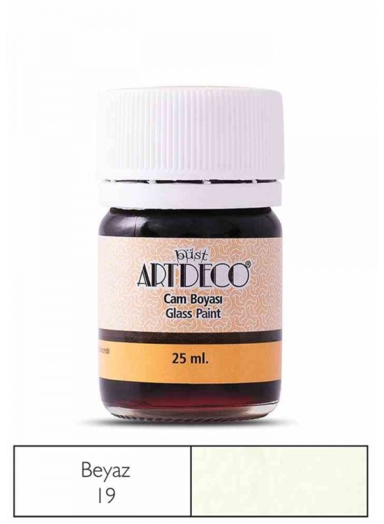 Artdeco Cam Boyası 25 Ml Öğrenci Tipi 19 Beyaz (1 Adet)
