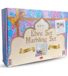 Artdeco Ebru Başlangıç Seti A4 Tekneli 12x15ml
