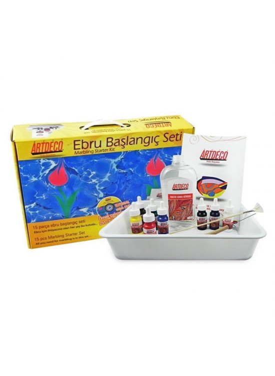 Artdeco Ebru Boyama Seti Çantalı 8 Lİ ES-8