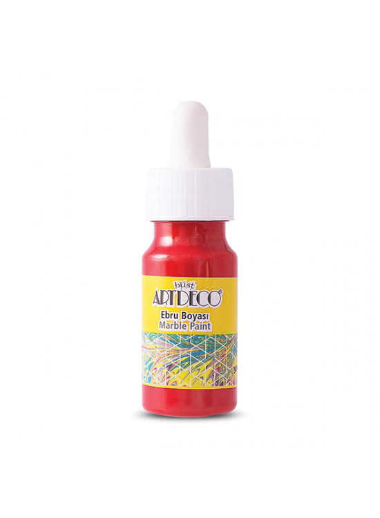 Artdeco Ebru Boyası 30 ML Kırmızı Y-016B-05 (1 Adet)