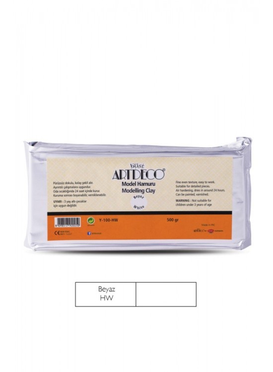 Artdeco Model- Seramik Hamuru 500Gr Beyaz