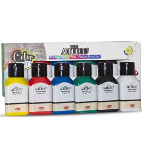 Artdeco Parmak Boyası Seti 6x75 ML Temel Renkler
