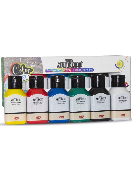 Artdeco Parmak Boyası Seti 6x75 ML Temel Renkler
