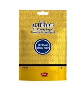 Artdeco Toz Kumaş Boyası 13 GR Kot Mavi 1109 (1 Adet)
