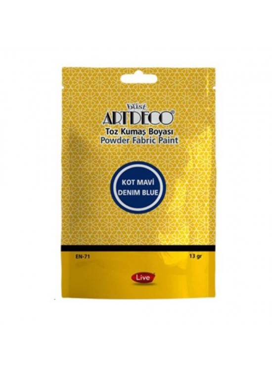 Artdeco Toz Kumaş Boyası 13 GR Kot Mavi 1109 (1 Adet)