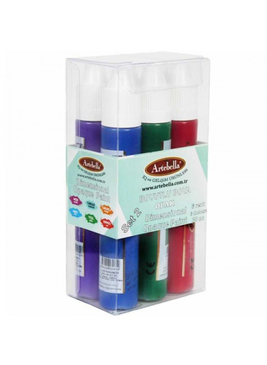 Artebella Boyutlu Boya Opak 30 CC 6 Lı Set 2 Artebella Boyutlu Boya Opak 30 CC 6 Lı Set 2