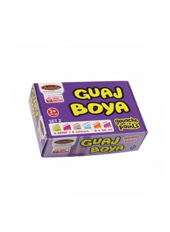 Artebella Guaj Boya 6 Lı 50 CC Set-02