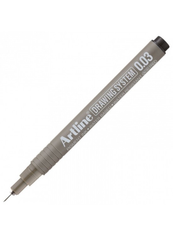 Artline Çizim Kalemi Drawing System 0.03 mm Uç Siyah EK-2303N (1 Adet)