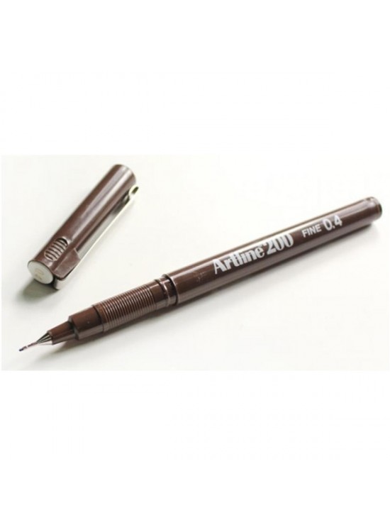 Artline Fineliner 0.4 MM Koyu Kahverengi EK-200N (1 Adet) Artline Fineliner 0.4 MM Koyu Kahverengi EK-200N (1 Adet)