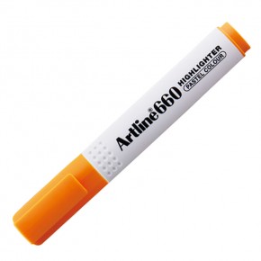 Artline Fosforlu Kalem Kesik Uç 1,0-4,0 MM Pastel Orange EK-660N (1 Adet)