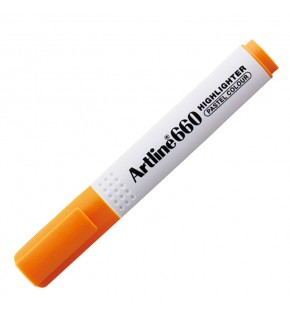 Artline Fosforlu Kalem Kesik Uç 1,0-4,0 MM Pastel Orange EK-660N (1 Adet)