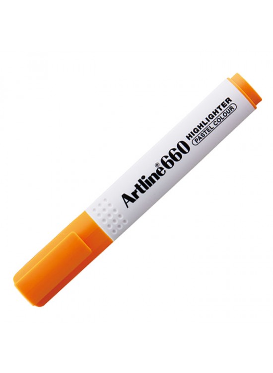 Artline Fosforlu Kalem Kesik Uç 1,0-4,0 MM Pastel Orange EK-660N (1 Adet)