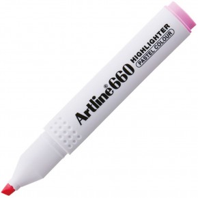 Artline Fosforlu Kalem Kesik Uç 1,0-4,0 MM Pastel Pink EK-660 (1 Adet)
