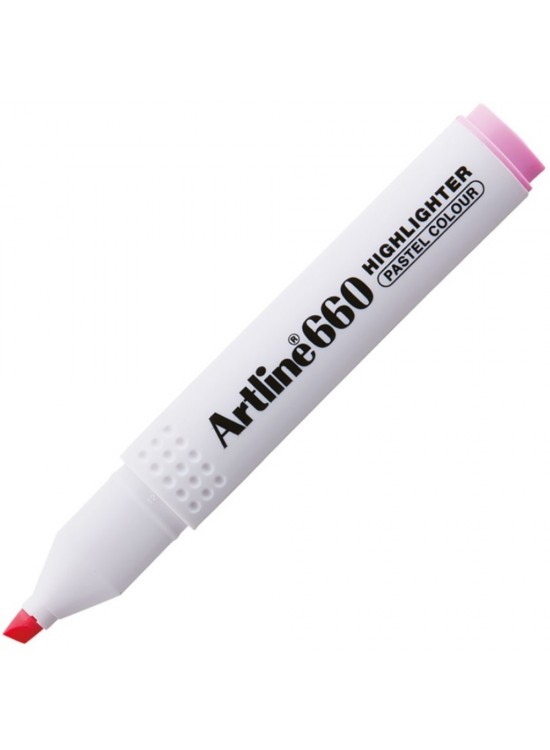 Artline Fosforlu Kalem Kesik Uç 1,0-4,0 MM Pastel Pink EK-660 (1 Adet)