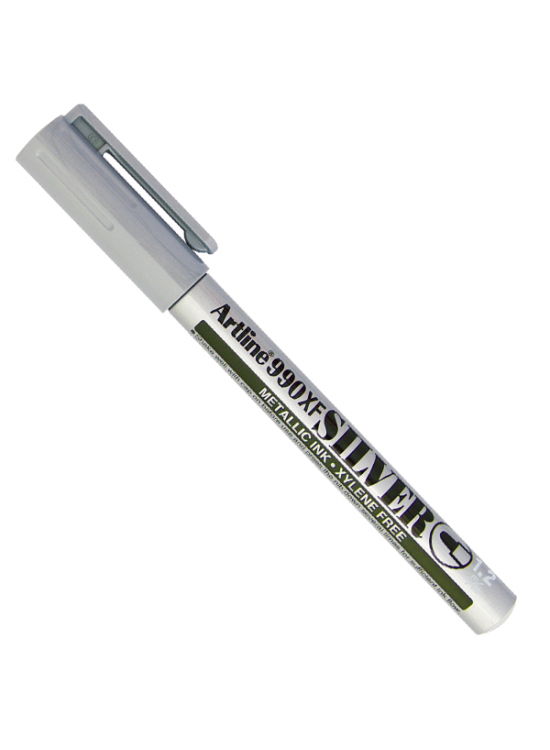 Artline Markör Yaldızlı Yuvarlak Uçlu 1.2 mm Gümüş EK-990XF (1 Adet)