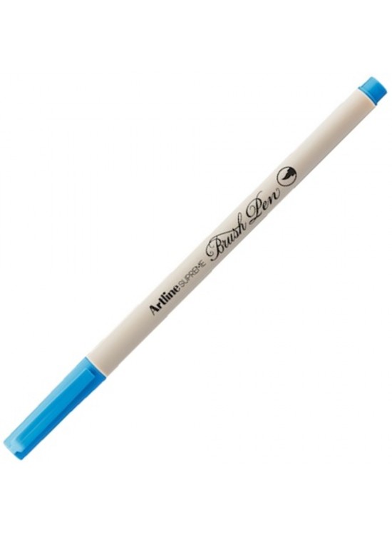 Artline Supreme Brush Uçlu Kalem Fosforlu Mavi EPFS-F (1 Adet)