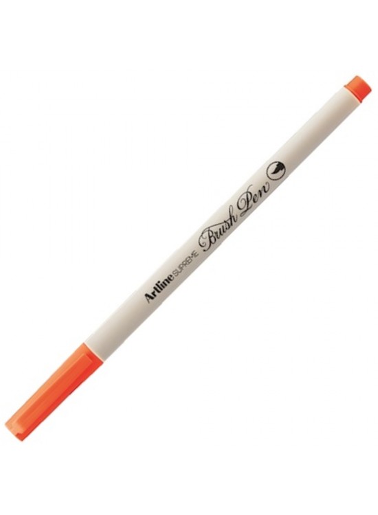 Artline Supreme Brush Uçlu Kalem Fosforlu Turuncu EPFS-F (1 Adet)