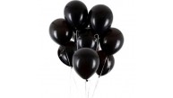As Balon 12" İç Mekan Helyum 100 Lü Siyah
