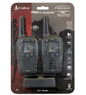 Aselsan PM-865 Pmr El Telsizi 2li Paket 8 Kanal+121 Alt Kanal  8 Km