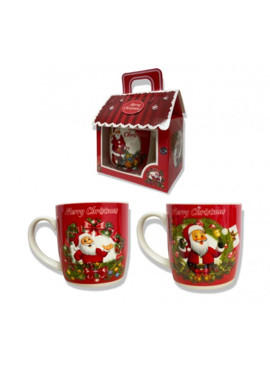 Asetatlı Ev Kutulu Noel Kupa - Biblo Asetatlı Ev Kutulu Noel Kupa - Biblo