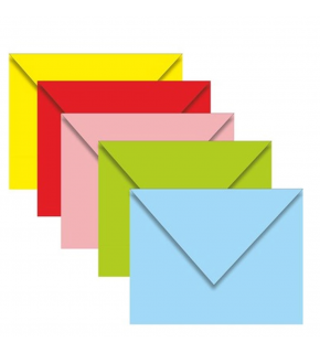 Asil Doğan Kartvizit Renkli Zarf-80 gr 5 Renk 7x9 80 gr AS-7104 (1 Adet)