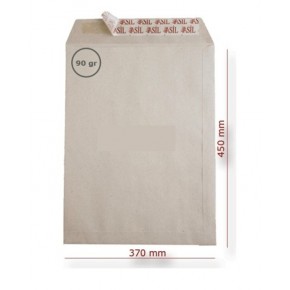 Asil Doğan Torba Zarf İmt Kraft Silikonlu 37x45 90 gr AS-0896 (1 Adet)