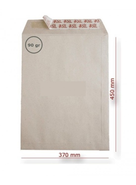 Asil Doğan Torba Zarf İmt Kraft Silikonlu 37x45 90 gr AS-0896 (1 Adet) Asil Doğan Torba Zarf İmt Kraft Silikonlu 37x45 90 gr AS-0896 (1 Adet)