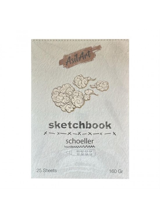 Asilart Sketchbook 160gr A5 Schoeller 25Yp Asilart Sketchbook 160gr A5 Schoeller 25Yp