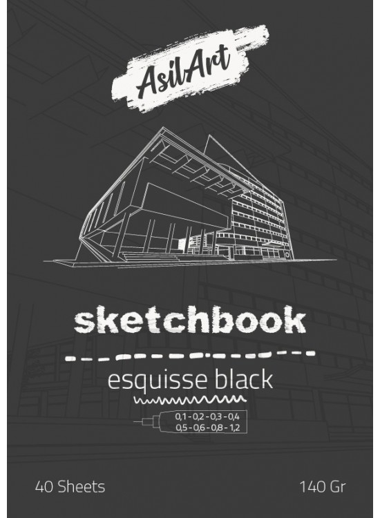 Asilart Sketchbook A3 140gr 40yp Siyah Asilart Sketchbook A3 140gr 40yp Siyah