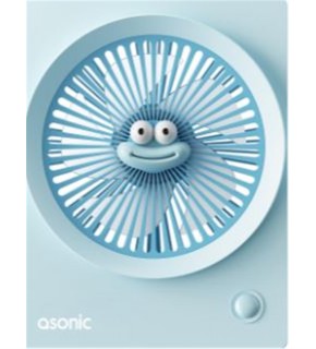 Asonic AFN23 Mavi 500mAh 3 Hız Kademeli Masaüstü Usb Fan