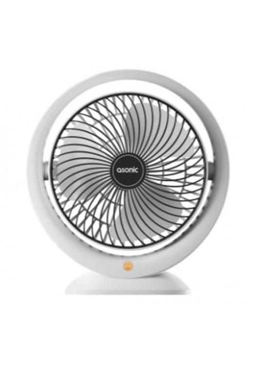 Asonic AFN25 Beyaz-Siyah Type-C Masaüstü Usb Fan