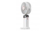 Asonic AFN28 Beyaz 500mAh 3 Kademe Dijital Göstergeli Katlanabilir Mini USB Fan