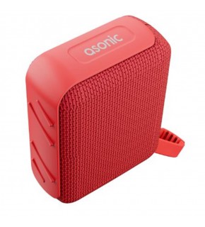 Asonic AS-03 Kırmızı USB-TF-TWS-Bluetooth Destekli 5W 1200mAh Type-C Speaker