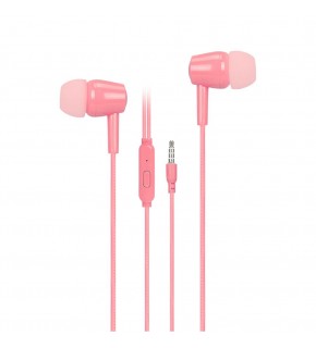 Asonic AS1 Mobil Telefon Uyumlu Kulak içi Pembe Mikrofonlu Kulaklık