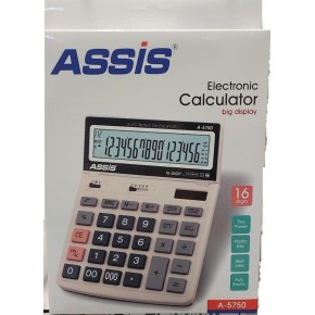 Assis Elektronik Hesap Makinesi 16 Hane Gri A-5750