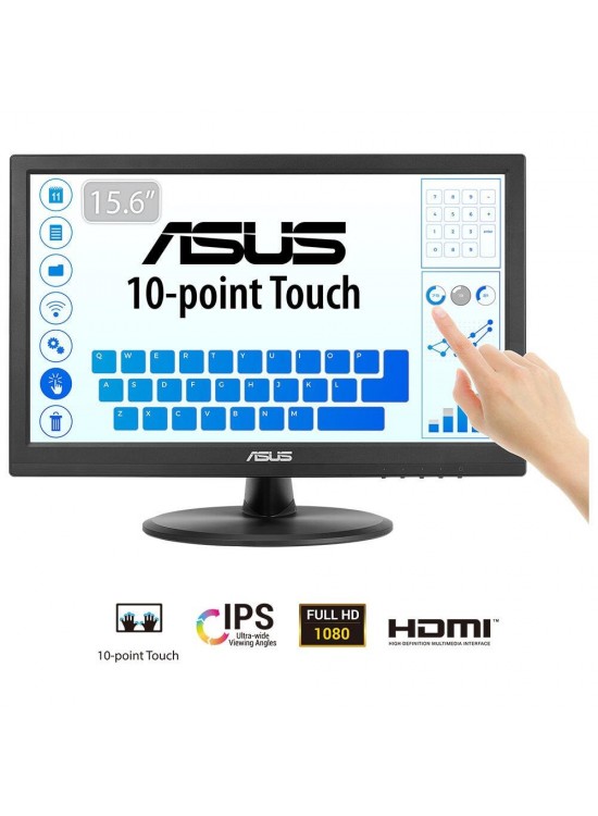 Asus 15.6" VT169HE 60Hz 5ms Full HD IPS Dokunmatik Monitör