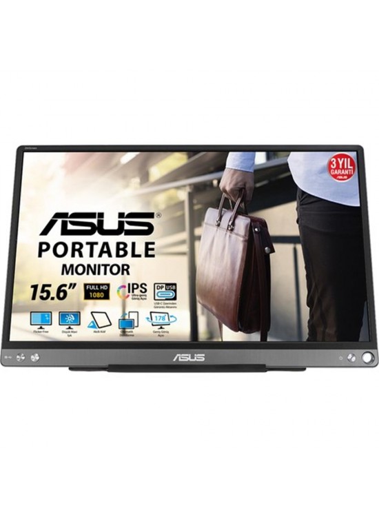 Asus 15.6" ZenScreen MB16ACE 75Hz 5ms (Type-C) Full HD IPS Taşınabilir Monitör