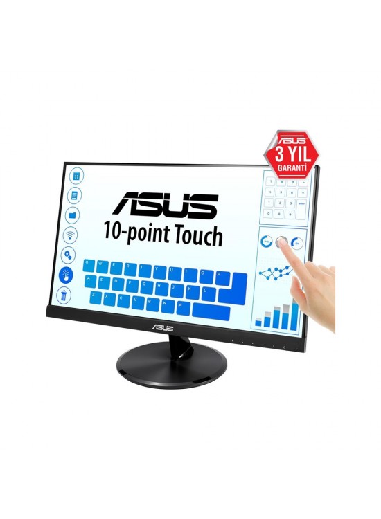 Asus 21.5" VT229H 5ms (HDMI+Analog) Full HD IPS Dokunmatik Monitör