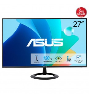 Asus 27" VZ279HG IPS 1920x1080 1MS 120hz HDMI VGA 3yil Cercevesiz Düsük Mavi Isik Ultra Slim Monitör