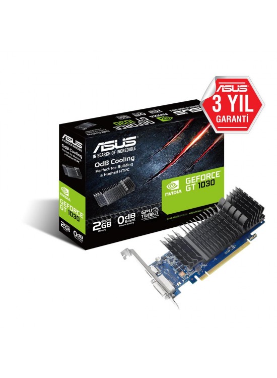 Asus 2Gb Gddr5 (64Bit) Dvı-Hdmı (GT1030-SL-2G-BRK) 6008 Mhz Ekran Kartı