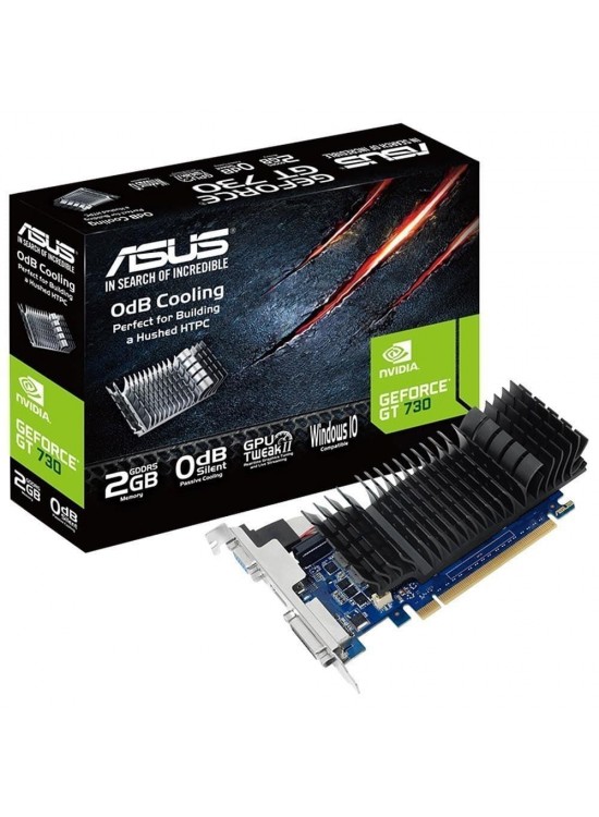 Asus GeForce GT730 GT730-SL-2GD5-BRK DDR5 2GB 64Bit NVIDIA DX12 Ekran Kartı