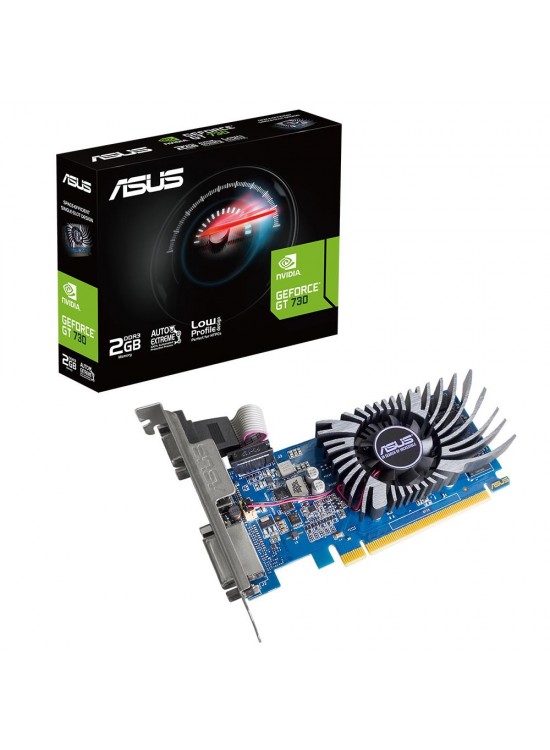 Asus Nvidia GeForce GT730 2GB 64Bit GDDR5 (Analog+HDMI+DVI) Ekran Kartı GT730-SL-2GD5-BRK