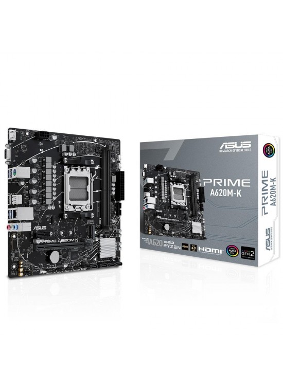 Asus Prime A620M-K 6400MHz (OC) DDR5 Soket AM5 M.2 HDMI VGA mATX Anakart