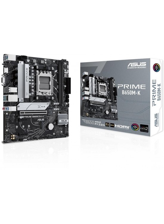 Asus Prime B650M-K 6400mhz(OC) RGB M.2 AM5 mATX DDR5 Anakart