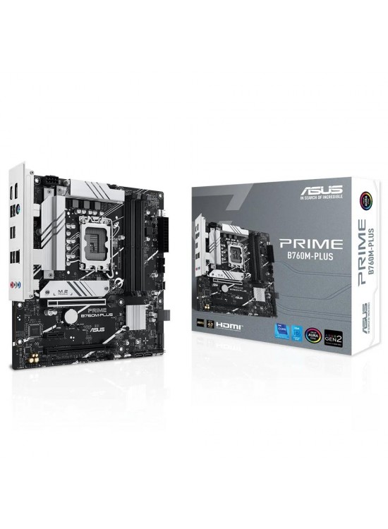 Asus Prime B760M-PLUS 7200MHz(OC) DDR5 Soket LGA1700 M.2 HDMI DP mATX Anakart