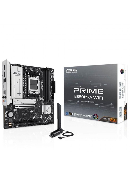 Asus Prime B850M-A WIFI 8000MHz (OC) DDR5 Soket AM5 M.2 HDMI DP mATX Anakart